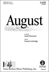 August SATB choral sheet music cover